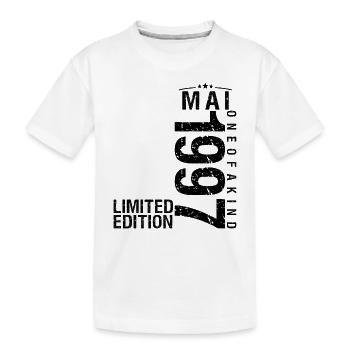Anniversaire Mai 1997 Mai né en Mai - T-shirt bio Premium Enfant - blanc - Devant