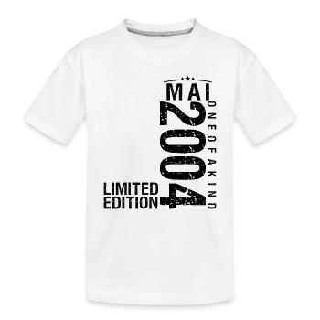 Anniversaire Mai 2004 Mai né en Mai - T-shirt bio Premium Enfant - blanc - Devant