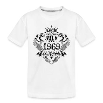 1969 July 1969 Birthday July 1969 - Kids' Premium Organic T-Shirt - white - Front