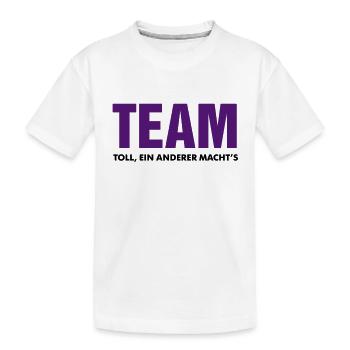 team toll ein anderer macht's crew teamplayer - Kinder Premium Bio T-Shirt - Weiß - Vorne