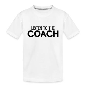 coach sportif cadeau coach entraineur coach - T-shirt bio Premium Enfant - blanc - Devant