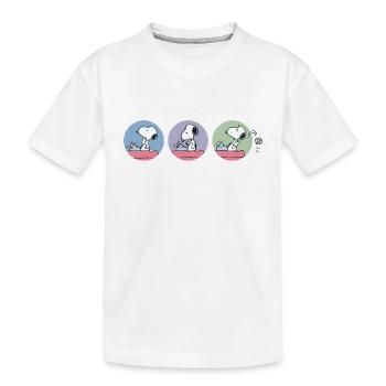 Peanuts Snoopy Auteur - T-shirt bio Premium Enfant - blanc - Devant