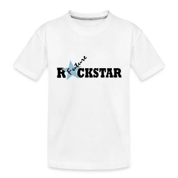 Future Rock Star Boys - Kids' Premium Organic T-Shirt - white - Front