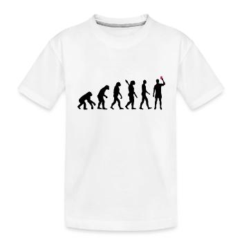 Evolution Referee - Kids' Premium Organic T-Shirt - white - Front