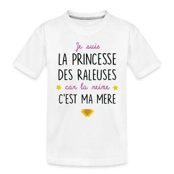 je suis la princesse des râleuses - T-shirt bio Premium Enfant - blanc - Devant