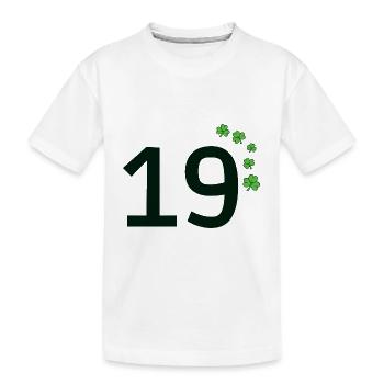 19 - Kinder Premium Bio T-Shirt - Weiß - Vorne