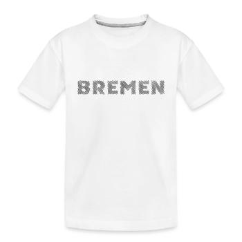 Brême Allemagne Hanséatique Ville Hatching lettrage - T-shirt bio Premium Enfant - blanc - Devant