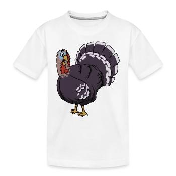 Turquie en Turquie oiseau volaille de poulet - T-shirt bio Premium Enfant - blanc - Devant