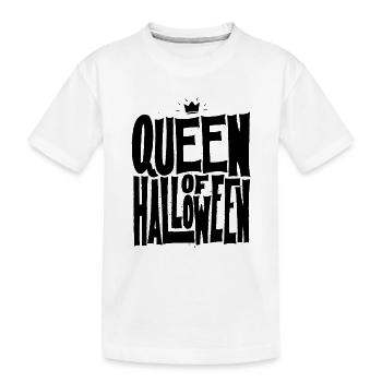 Halloween. Reine. Reine. Couronne. Parti. Automne. - T-shirt bio Premium Enfant - blanc - Devant