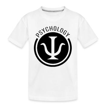 Psychology Student Psychologist Psychology Symbol - Kids' Premium Organic T-Shirt - white - Front