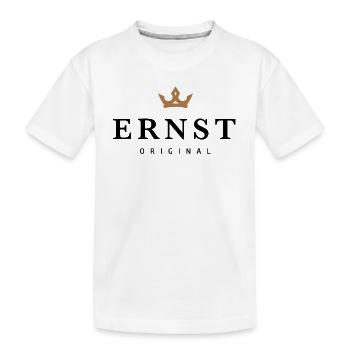 Ernst - Kinder Premium Bio T-Shirt - Weiß - Vorne
