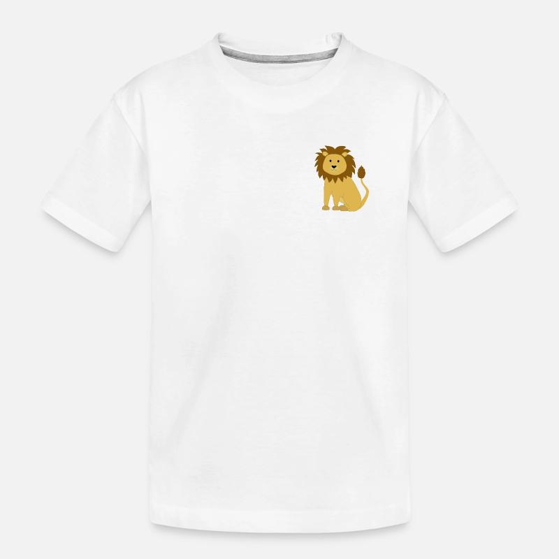 Löwe - Kinder Premium Bio T-Shirt - Weiß