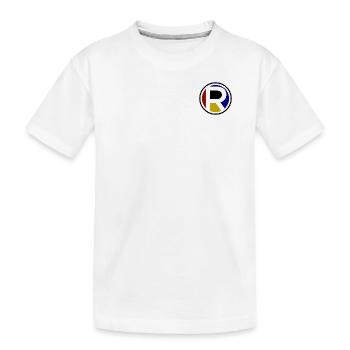 Abbreviation R | Point R | Name R | Logo R | District R - Kids' Premium Organic T-Shirt - white - Front