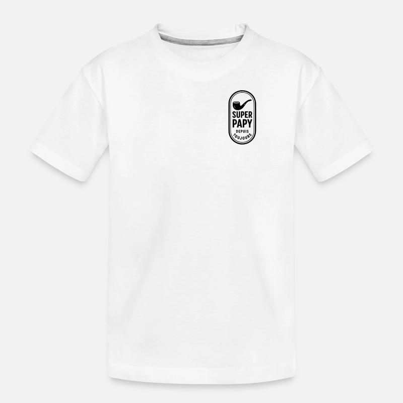 Super Opa seit immer - Kinder Premium Bio T-Shirt - Weiß