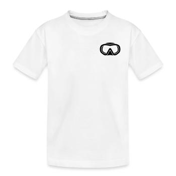 freediving logo - Kids' Premium Organic T-Shirt - white - Front