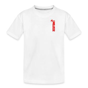 Staff Rouge en Silhouette Verticale - T-shirt bio Premium Enfant - blanc - Devant