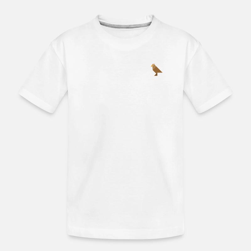 Vogel - Tangram - Kinder Premium Bio T-Shirt - Weiß
