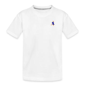 Joueur de football - Tangram - T-shirt bio Premium Enfant - blanc - Devant
