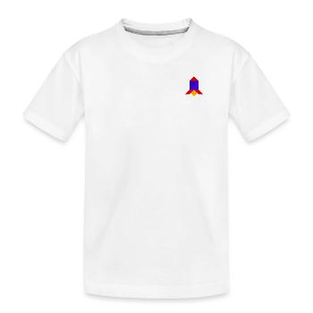 Fusée - Tangram - T-shirt bio Premium Enfant - blanc - Devant