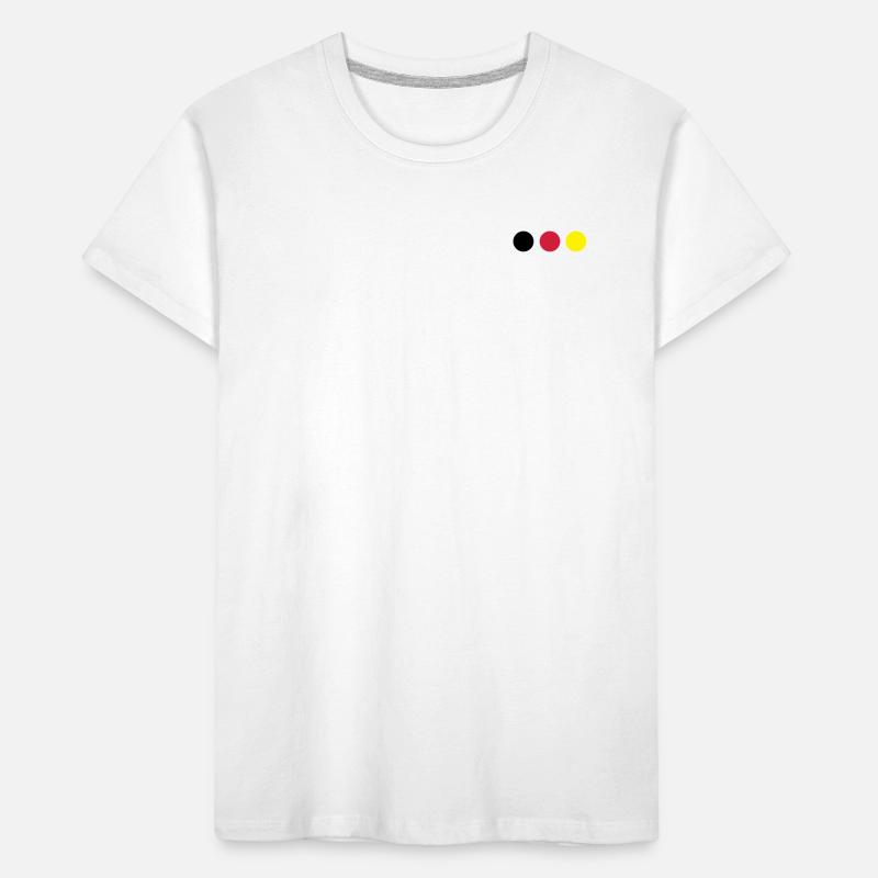 Points black, red and yellow Kids' Premium Organic T-Shirt