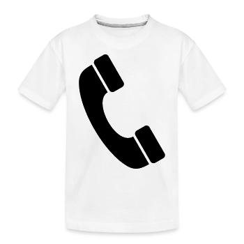 hörer - Kinder Premium Bio T-Shirt - Weiß - Vorne