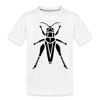 Insekt - Grashüpfer - Kinder Premium Bio T-Shirt - Weiß - Vorne
