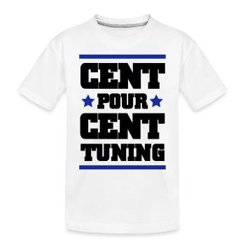 CENT POUR CENT TUNING - T-shirt bio Premium Enfant - blanc - Devant