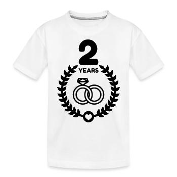 2 - Birthday Wedding - Marriage - Love - Wife - Kinder Premium Bio T-Shirt - Weiß - Vorne