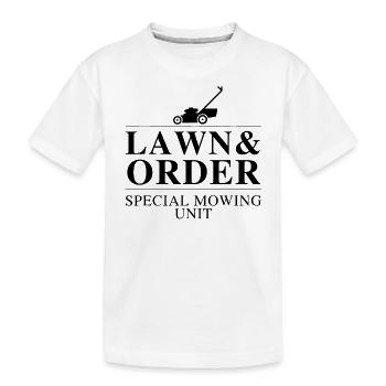 Pelouse et commande Graphique - T-shirt bio Premium Enfant - blanc - Devant