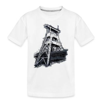 Herten Zeche Ewald Schacht 7 - Kinder Premium Bio T-Shirt - Weiß - Vorne