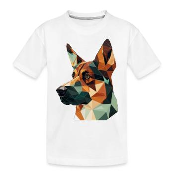CHIEN DE BERGER - T-shirt bio Premium Enfant - blanc - Devant