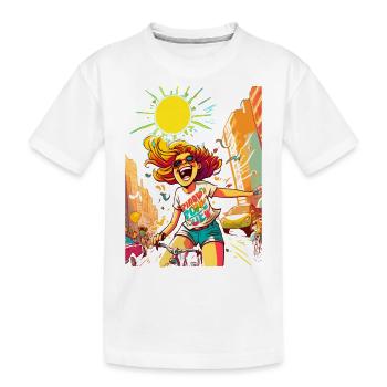 Bon été en ville - T-shirt bio Premium Enfant - blanc - Devant