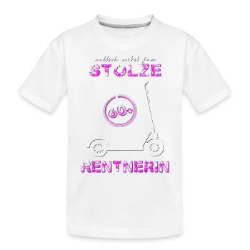 Rentnerin Oma Rente - Kinder Premium Bio T-Shirt - Weiß - Vorne