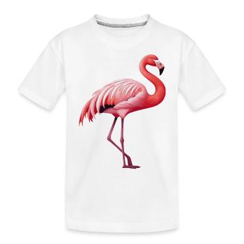 Flamant - T-shirt bio Premium Enfant - blanc - Devant