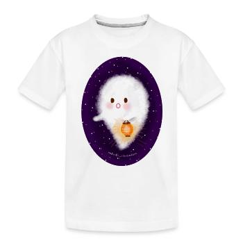 Fantôme avec lanterne - T-shirt bio Premium Enfant - blanc - Devant