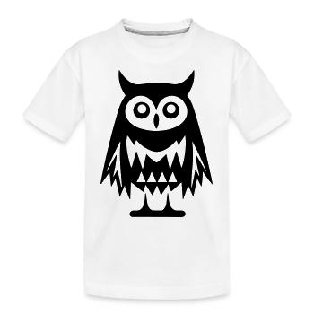 Petite chouette - T-shirt bio Premium Enfant - blanc - Devant
