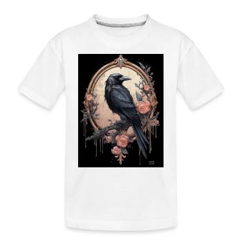Rabe - Kinder Premium Bio T-Shirt - Weiß - Vorne