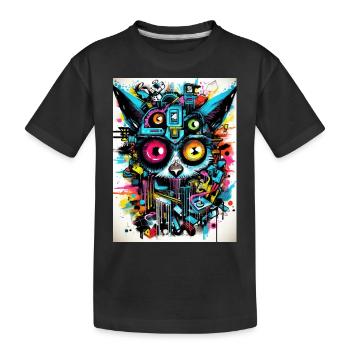 [] Des yeux fascinés - T-shirt bio Premium Enfant - noir - Devant
