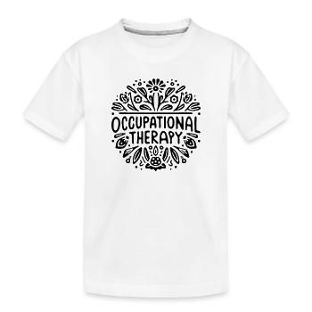 Ergotherapie Ergotherapeutin - Kinder Premium Bio T-Shirt - Weiß - Vorne