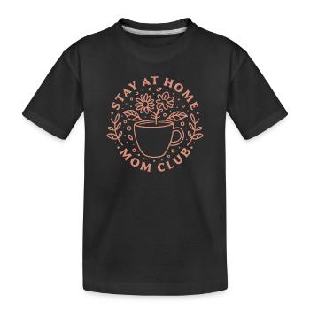 Mère maman au foyer club SAHM tradwife - T-shirt bio Premium Enfant - noir - Devant