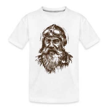 Himmelwärts gerichteter Weiser - Kinder Premium Bio T-Shirt - Weiß - Vorne