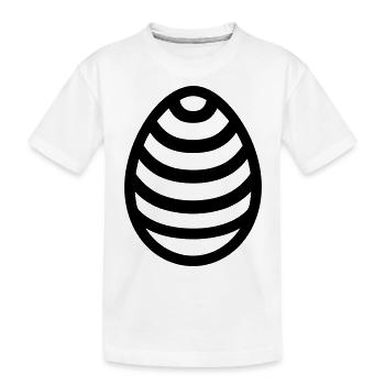 Oeuf de Pâques - T-shirt bio Premium Enfant - blanc - Devant