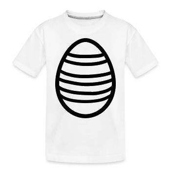 Oeuf de Pâques - T-shirt bio Premium Enfant - blanc - Devant