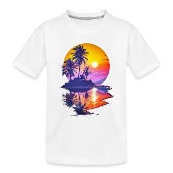 Mon paradis - T-shirt bio Premium Enfant - blanc - Devant