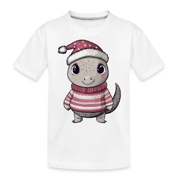 Tatous de Noël - T-shirt bio Premium Enfant - blanc - Devant