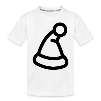 Weihnachtsmütze - Kinder Premium Bio T-Shirt - Weiß - Vorne