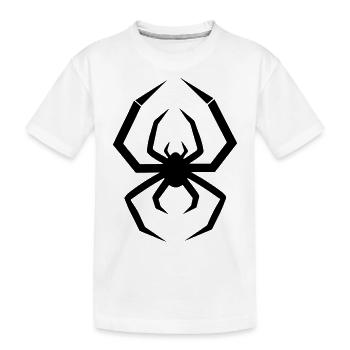 spider - Kids' Premium Organic T-Shirt - white - Front