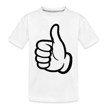 comme main - T-shirt bio Premium Enfant - blanc - Devant