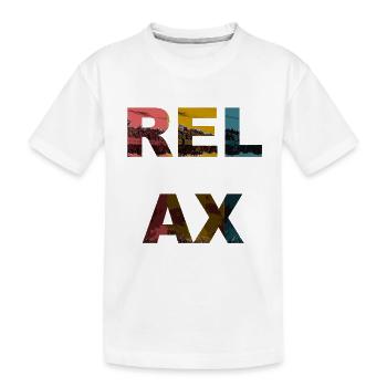 Relax / Sprüche / Trend - Kinder Premium Bio T-Shirt - Weiß - Vorne