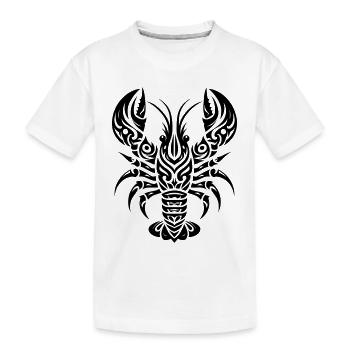 Homard Tribal - T-shirt bio Premium Enfant - blanc - Devant